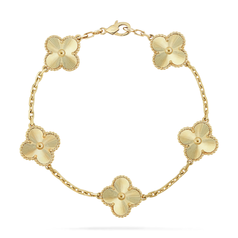 FOUR LEAF CLOVER BRACELET | GOLD